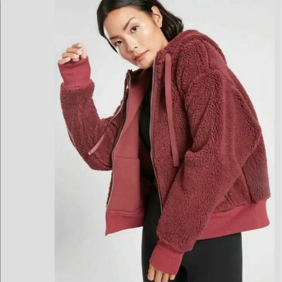 Athleta Cozy Sherpa Reversible Jacket 